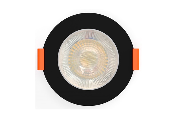 Spot de Embutir Led Redondo Easy 5w 3000k Preto - Bronzearte 