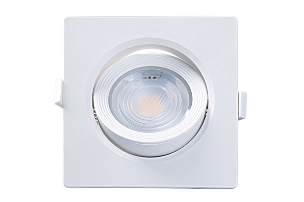 Spot Led de Embutir Quadrado Alltop 7w Autovolt 3000k Luz Amarela - Taschibra  