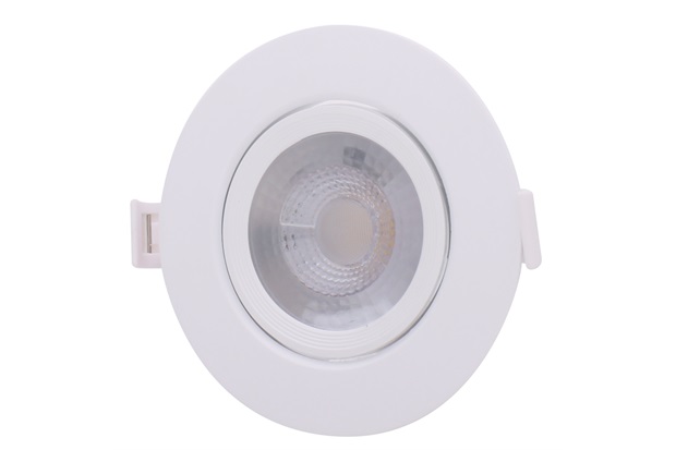 Spot Led de Embutir Redondo Mr16 5w Bivolt 3000k Luz Amarela