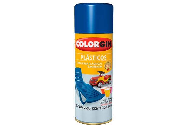 Spray Plástico E Acrílico Branco - Colorgin