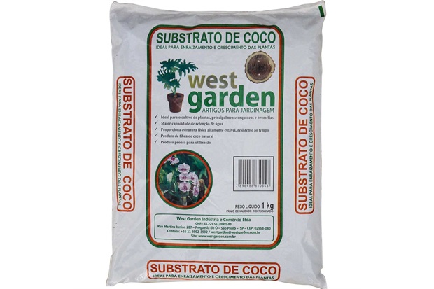 Substrato de Coco Saco com 1kg - West Garden