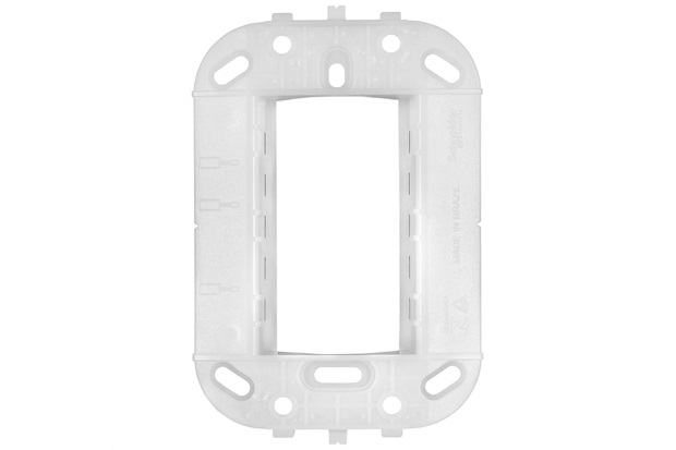 Suporte para 3 Módulos 4x2 Lunare Decor Branco - Schneider