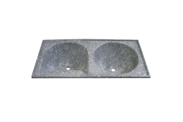 Tanque de Alvenaria Granito Sintético Conjunto Cinza 120cm - Corso