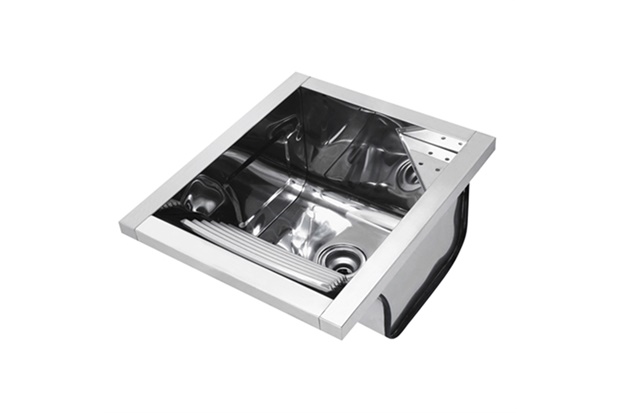 Tanque Reto de Sobrepor Alto Brilho 44x51,5x26cm Inox - Docol