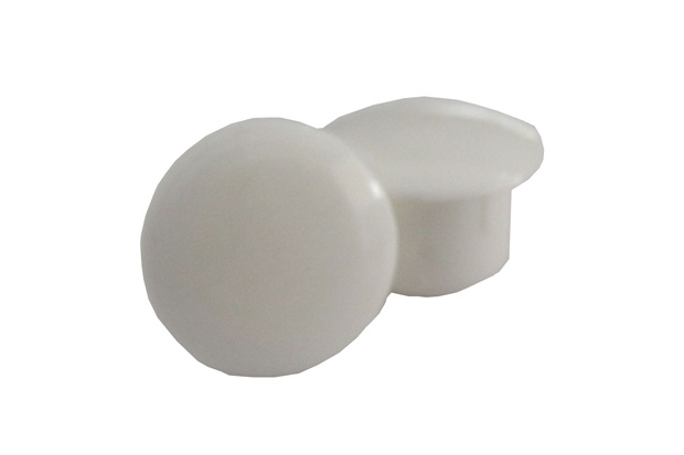 Tapa Furo para Móveis 8mm 10 Peças Branco - Metropac