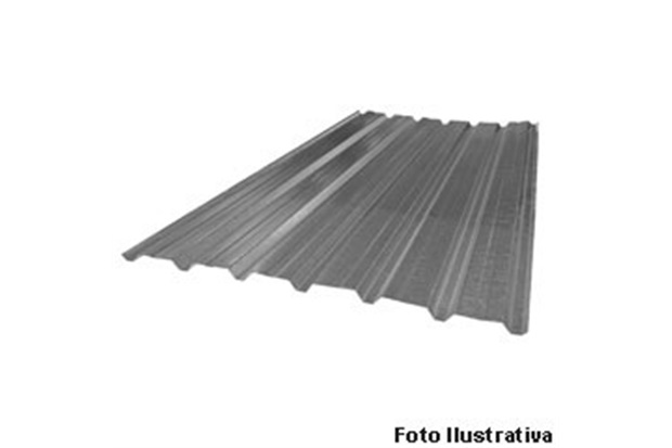 Telha Trapezoidal 25 Metálica em Aço 250x104cm - Calha Forte