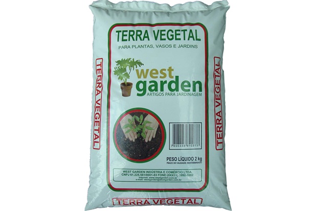 Terra Vegetal Saco com 2kg - West Garden