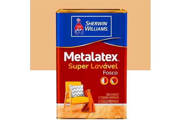 Tinta Acrílica Fosco Mel 18 Litros  - Metalatex - Sherwin Williams