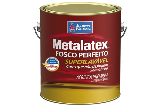 Tinta Acrílica Metalatex Fosco Perfeito Marfim 3,6 Litros - Sherwin Williams