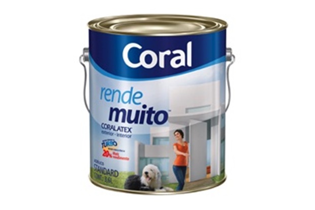 Tinta Acrílica Rende Muito 3,6 Litros - Coral