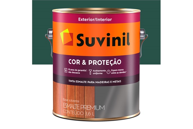 Tinta Esmalte Premium Cor & Proteção Fosco Verde Colonial 3,6 Litros - Suvinil