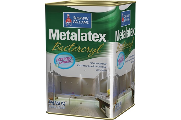 Tinta Metalatex Bactercryl Branca 18 Litros - Sherwin Williams