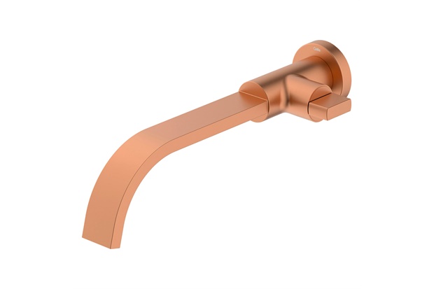 Torneira para Lavatório de Parede Flow Rose Gold Matte - Celite 