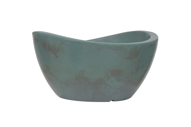 Vaso em Polietileno Oval Copacabana 30x16cm Couper - Vasart