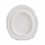 Assento Plástico Oval Almofadado Slim Branco - Mebuki