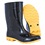 Bota Pvc Cano Médio Safety Boots Preta Tamanho 35 - kadesh