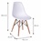 Cadeira Eames com Base em Madeira 46x46,5cm Branca - Ór Design