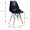 Cadeira Eames Infantil com Base em Madeira 33x31cm Preta - Ór Design