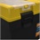 Caixa de Ferramentas Cargo 19'' Fecho Plástico Preta E Amarela - Metasul
