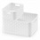 Caixa Organizadora Rattan com 4,5 L Litros Branca - Arthi 