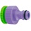 Conector Fêmea para Mangueira 1/2'' para 3/4'' com Bucha E Rosca Interna Verde E Roxo - Palisad