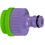 Conector Fêmea para Mangueira 1/2'' para 3/4'' E 1'' com Bucha E Rosca Interna Verde E Roxo - Palisad