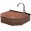 Conjunto de Lavabo E Espelheira em Mdf 55cm Bronze - Cris Metal