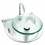 Conjunto Lavabo em Vidro Cris Glass Jade 50x45,5cm Transparente - Cris Metal