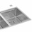 Cuba Dupla para Cozinha em Inox Wish 74,5x20,1cm Cromada - Deca 