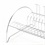 Escorredor de Louças com Porta Copos 34x19,3cm Cromado - Arthi 