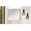 Espelheira para Banheiro Life 60 57x60cm Cinza Matt - Astral Design