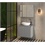 Espelheira para Banheiro Life 60 57x60cm Cinza Matt - Astral Design
