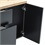 Gabinete para Banheiro em Mdf Castellon 80x53cm Preto - Darabas Agardi