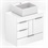 Gabinete para Banheiro em Mdf com Cuba Quadrada Basic 60x38cm Branco - Celite 