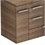 Gabinete para Banheiro em Mdf com Cuba Quadrada Basic 80x38cm Wengué - Celite 