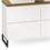 Gabinete para Banheiro Newcastle 120x45cm Branco E Jequitibá - Venturi