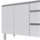Gabinete para Cozinha em Aço Gaia 115,5x52cm Branco - Cozimax
