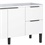 Gabinete para Cozinha em Madeira Cisne 85x144cm Branco - Cozimax