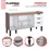 Gabinete para Cozinha em Mdf Flamingo 86x174cm Branco E Tamarindo - Cozimax