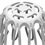 Grelha Hemisférica Flexível 88x100mm Branca - Tigre     