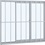 Janela de Correr Central com Grade Clássica Alumifit 100x150cm Branca - Sasazaki