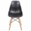 Kit Cadeira Eames com Base de Madeira Preta com 4 Peças - Ór Design