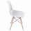 Kit Cadeira Eames com Furos E Base de Madeira Branca com 4 Peças - Ór Design