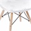 Kit Cadeira Eames com Furos E Base de Madeira Branca com 4 Peças - Ór Design
