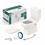 Kit Vaso Sanitário com Caixa Acoplada E Assento Quadrado 3/6 Litros Elite Bege Matte - Celite 