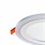 Luminária de Led de Embutir Redonda 3 Estágios Downlight 18w+6w Bivolt Branca 3000-6500k - Elgin