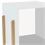 Mesa Lateral Cantiga Branco 55x39x28,8cm - Estilare Móveis