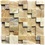 Mosaico em Pedra Natural Quadro Diverse Amarelo Small 30x30cm - Villas Deccor