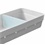 Organizador de Gaveta Logic com 2 Divisórias 35x11,5cm Branco Fechado - Ou