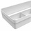 Organizador de Gaveta Logic com 4 Sessões 20x35cm Branco Fechado - Ou